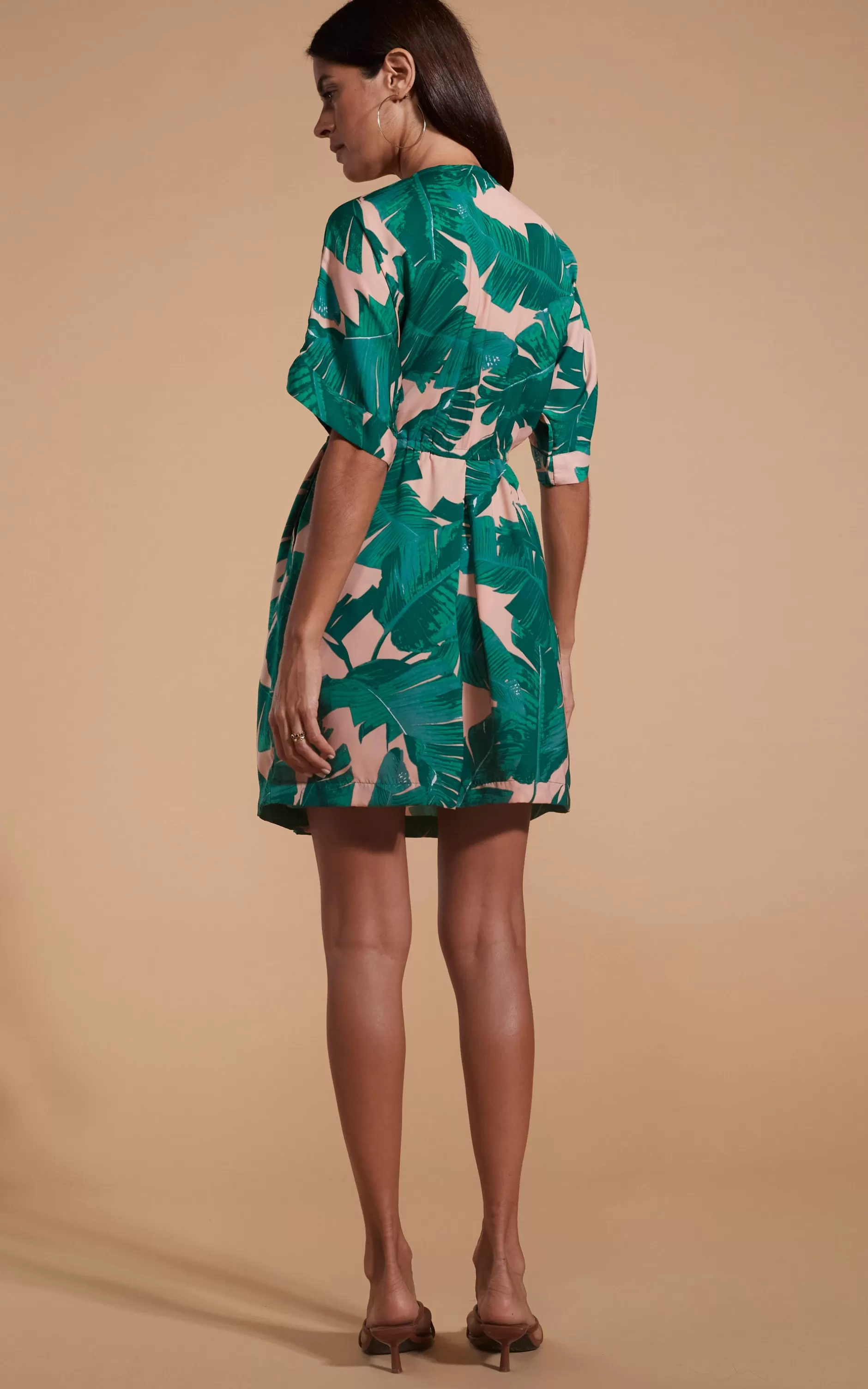 Dancing Leopard Coco Loco Dress In Vintage Palm Beige>Women Dresses