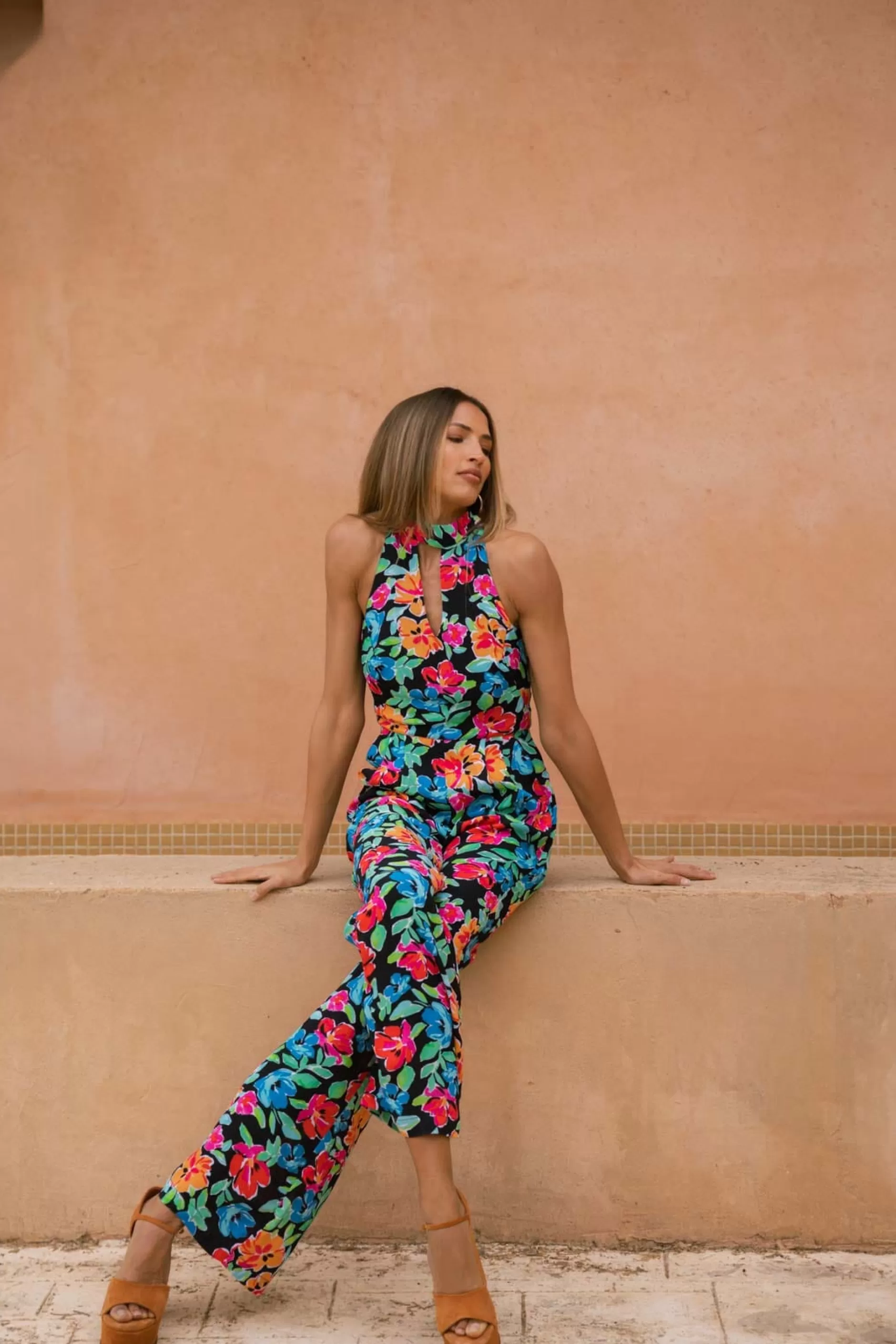 Dancing Leopard Cypress Jumpsuit In Vintage Floral>Women Jumpsuits