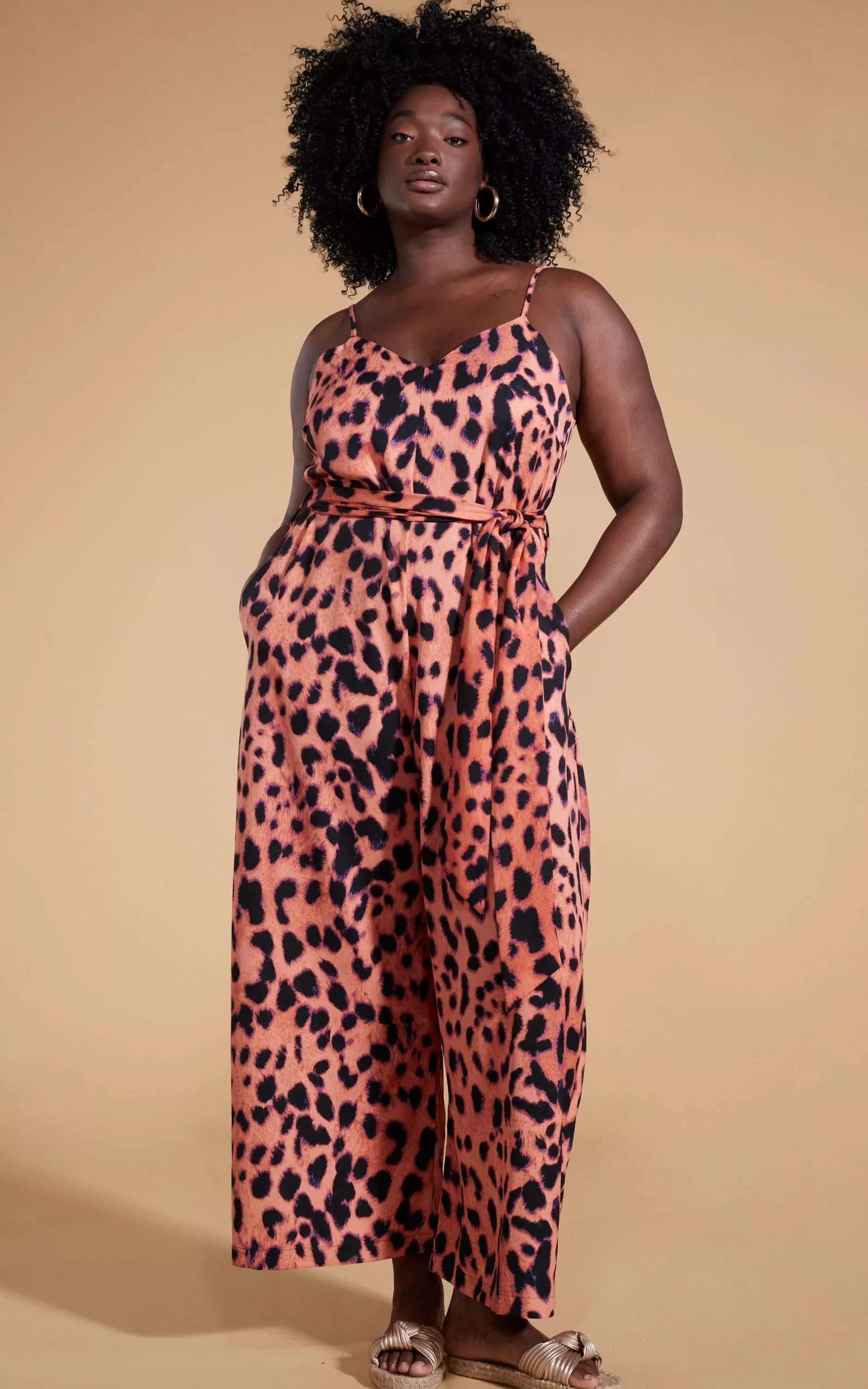 Dancing Leopard Gabriella Jumpsuit In Plorange Leopard>Women Jumpsuits