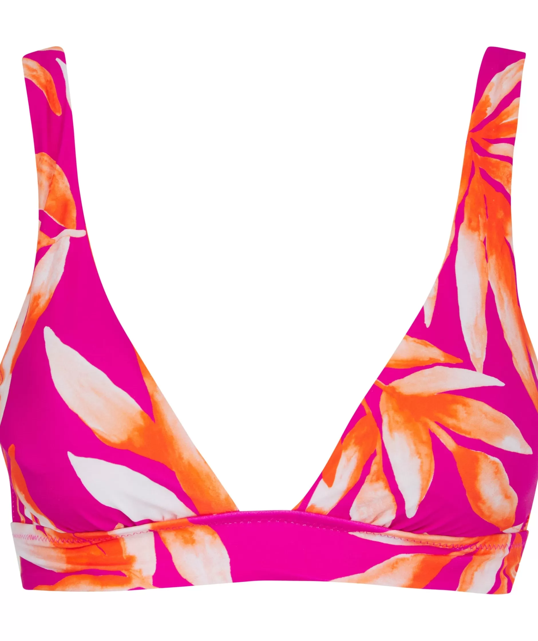 Dancing Leopard Halo Tamika Bikini Vest Top In Watercolour Orange Leaf>Women Swimwear